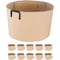 Ipower 10-Pack 25 Gallon Plant Grow Bags, Tan, 10PK GLGROWBAG25X5TANX2 - alternate 1